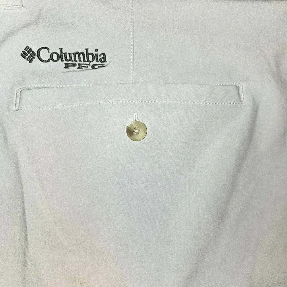 Columbia PFG Grander Marlin II Offshore Shorts Men 44 Gray FM4602 Omni-Shield